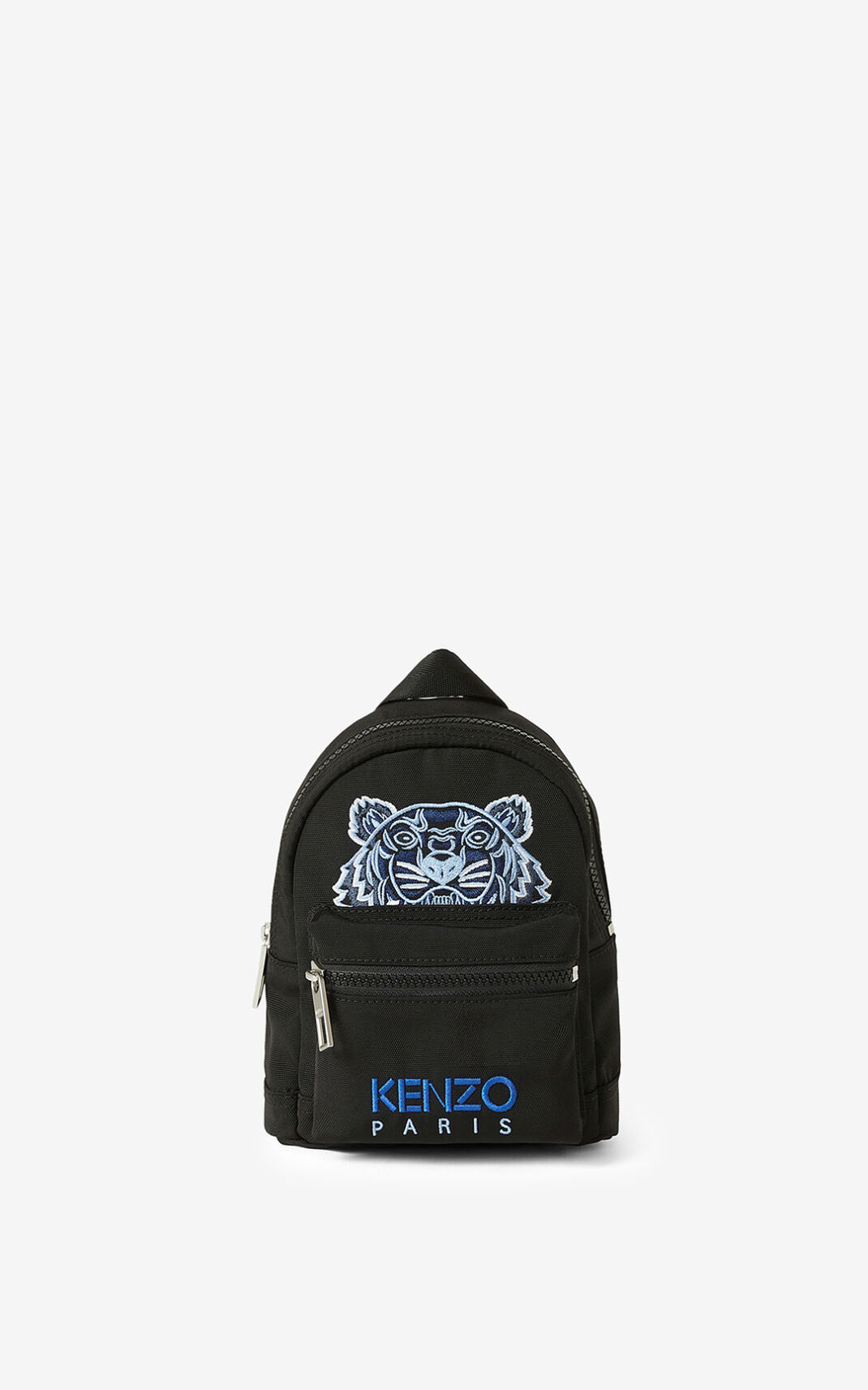 Kenzo Mini Lærred Kampus Tiger Rygsæk Dame - Sort DK-792278